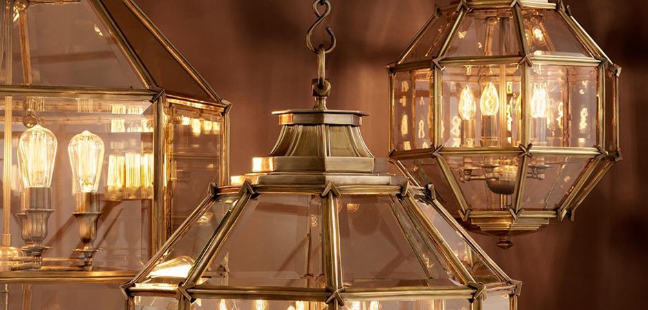 Люстра Lantern Owen Brass M - Loft-Concept в Брянске