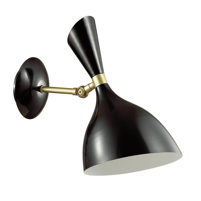 Бра Duke wall lamp Black Черный Латунь Бра Duke wall lamp Black Черный Латунь в Брянске | Loft Concept