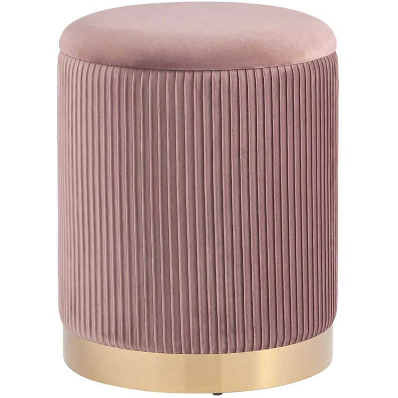 Пуф с ящиком Beatrice розовый Glossy Velor Розовый пастельный Пуф с ящиком Beatrice розовый Glossy Velor Розовый пастельный в Брянске | Loft Concept