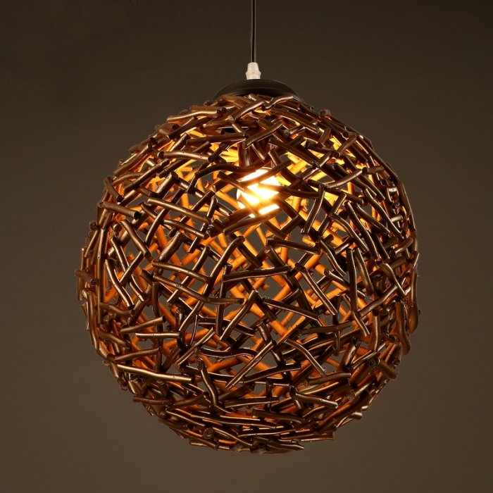 Подвесной светильник Old Wicker Pendant Sphere Подвесной светильник Old Wicker Pendant Sphere в Брянске | Loft Concept
