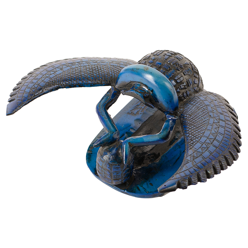 Статуэтка Скарабей Scarab Beetle with Wings blue Лазурь Синий Статуэтка Скарабей Scarab Beetle with Wings blue Лазурь Синий в Брянске | Loft Concept