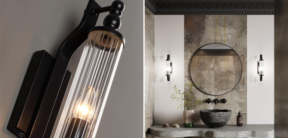 Бра Glass TUBE Черное Бра Glass TUBE Черное - Loft-Concept в Брянске