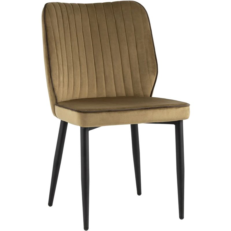 Стул Lawrence Chair Велюр Карамель Коричневый кант Карамель Коричневый Черный Стул Lawrence Chair Велюр Карамель Коричневый кант Карамель Коричневый Черный в Брянске | Loft Concept