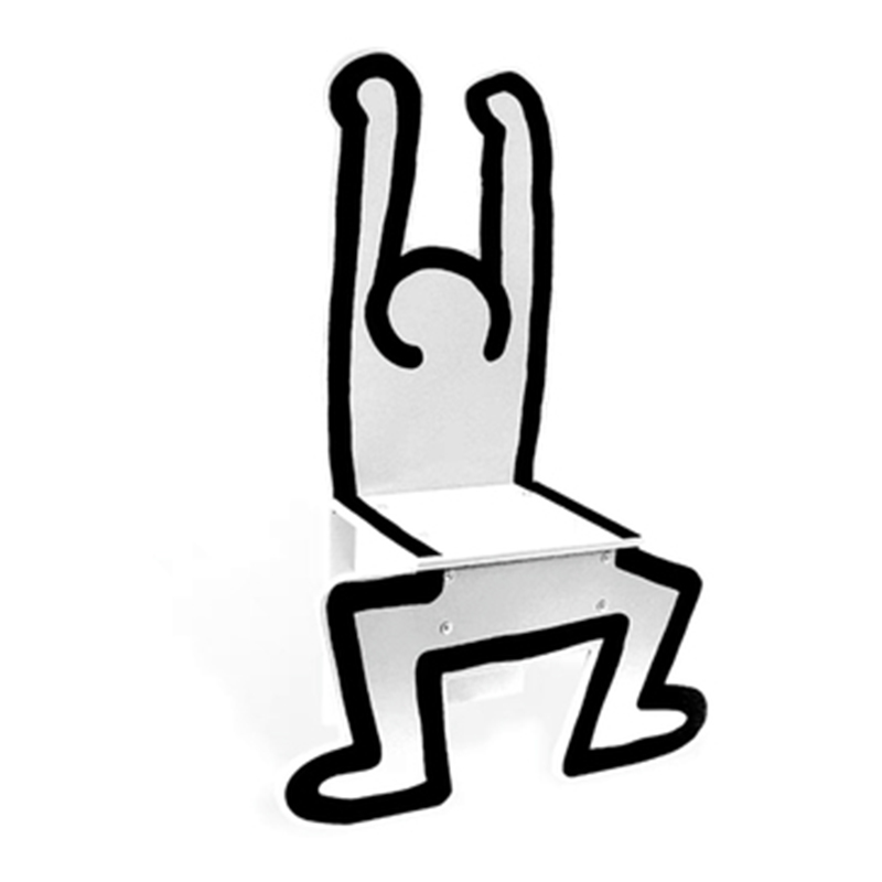 Детский стул Chaise Keith Haring Dancer Vilac Белый Белый Детский стул Chaise Keith Haring Dancer Vilac Белый Белый в Брянске | Loft Concept