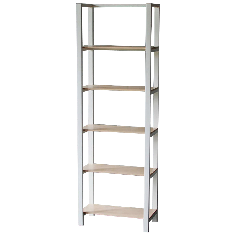 Стеллаж Reagan Industrial Metal Rust Rack Белый Древесина Стеллаж Reagan Industrial Metal Rust Rack Белый Древесина в Брянске | Loft Concept