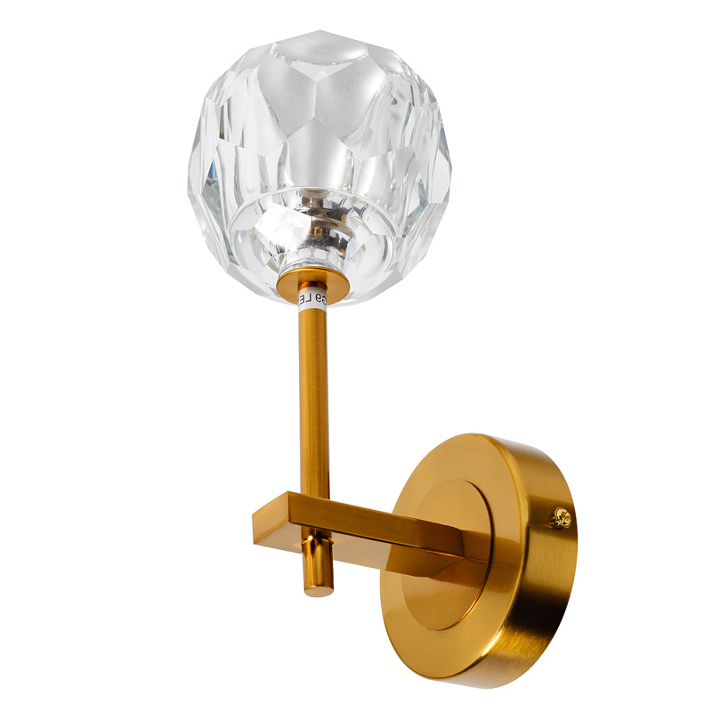 Бра RH Boule de Cristal Single Wall Lamp Gold матовое золото Бра RH Boule de Cristal Single Wall Lamp Gold матовое золото в Брянске | Loft Concept