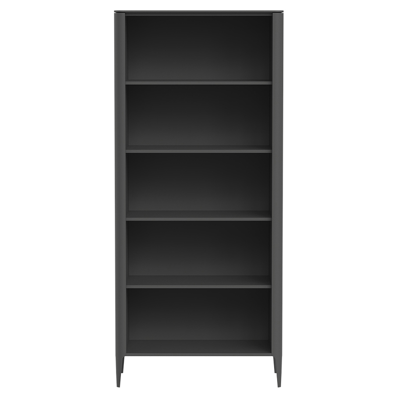 Стеллаж прямой темно-серый с открытыми полками Type  Серый в Брянске | Loft Concept 