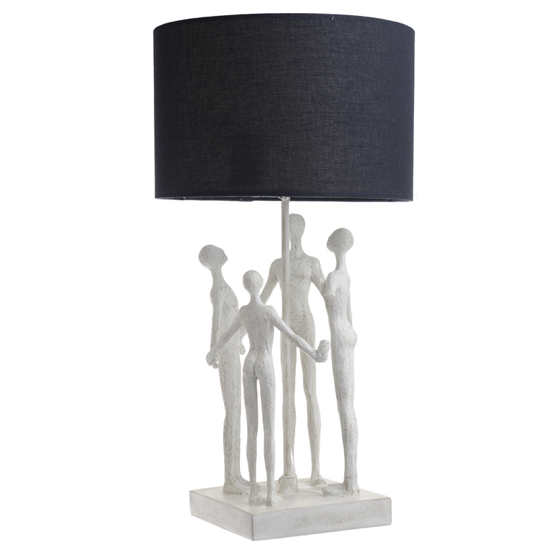 Настольная лампа Holding Hands Table lamp Белый Черный Настольная лампа Holding Hands Table lamp Белый Черный в Брянске | Loft Concept