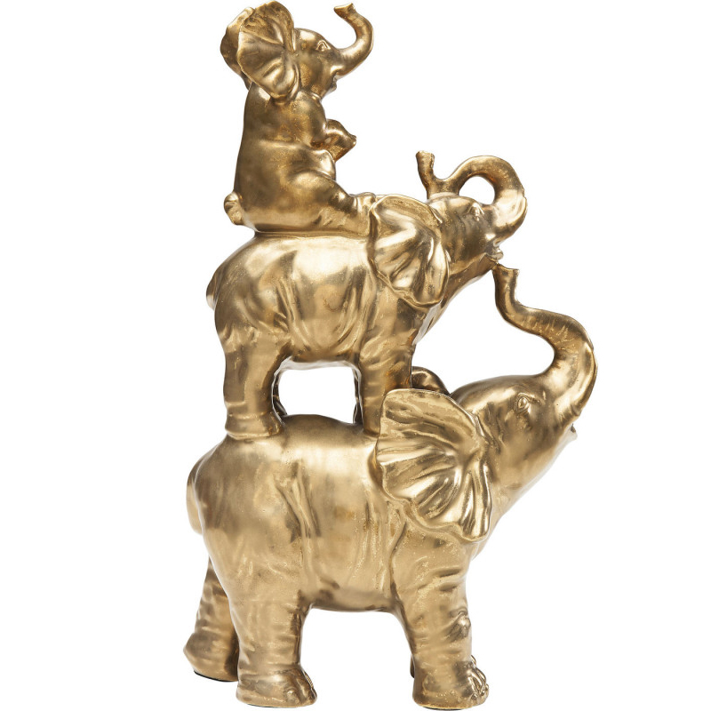 Статуэтка Family of Golden Elephants Золотой Статуэтка Family of Golden Elephants Золотой в Брянске | Loft Concept