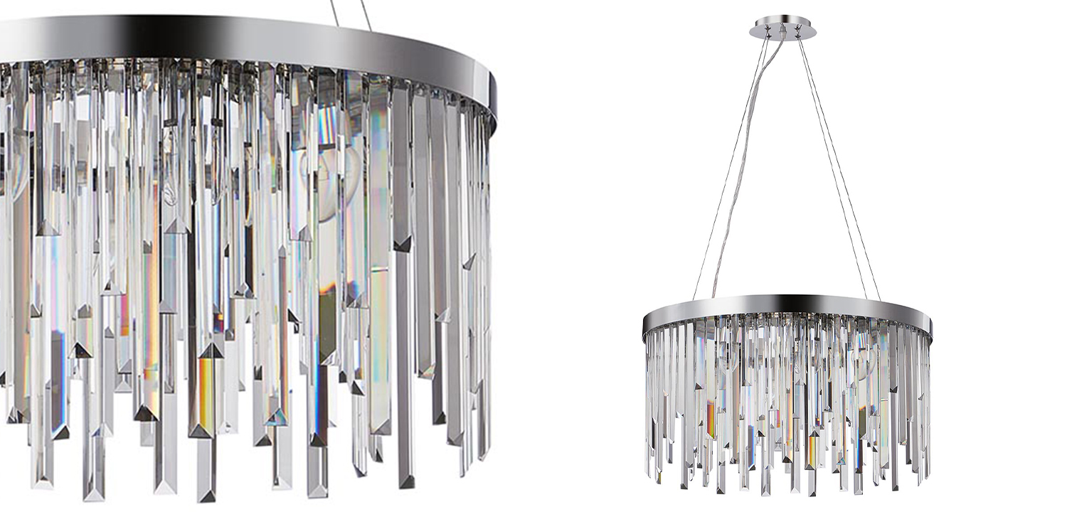 Люстра Bennett Chandelier chrome 60 - фото