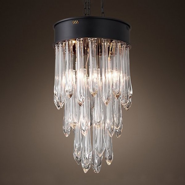 Люстра RH TEAR DROP GLASS 50 Черный Люстра RH TEAR DROP GLASS 50 Черный в Брянске | Loft Concept