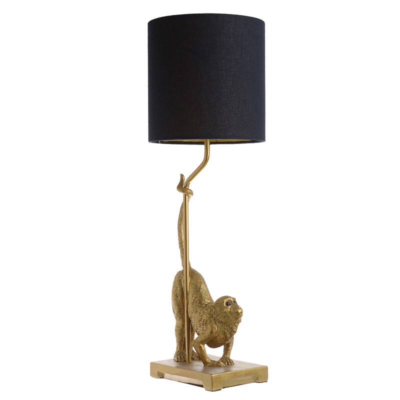 Настольная лампа Curious Monkey Table lamp Золотой Черный Настольная лампа Curious Monkey Table lamp Золотой Черный в Брянске | Loft Concept