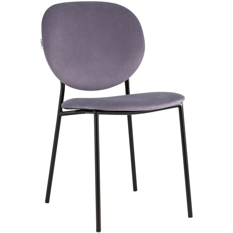 Стул Stanley Chair Пыльно-Сиреневый Велюр Сиреневый Черный Стул Stanley Chair Пыльно-Сиреневый Велюр Сиреневый Черный в Брянске | Loft Concept