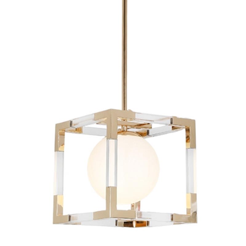 Подвесной светильник Dunvel Hanging lamp Белый Золотой Подвесной светильник Dunvel Hanging lamp Белый Золотой в Брянске | Loft Concept