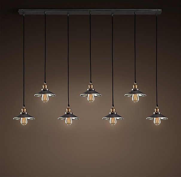 Люстра Loft Cone Pendant Reflector 7 Line Черный Люстра Loft Cone Pendant Reflector 7 Line Черный в Брянске | Loft Concept