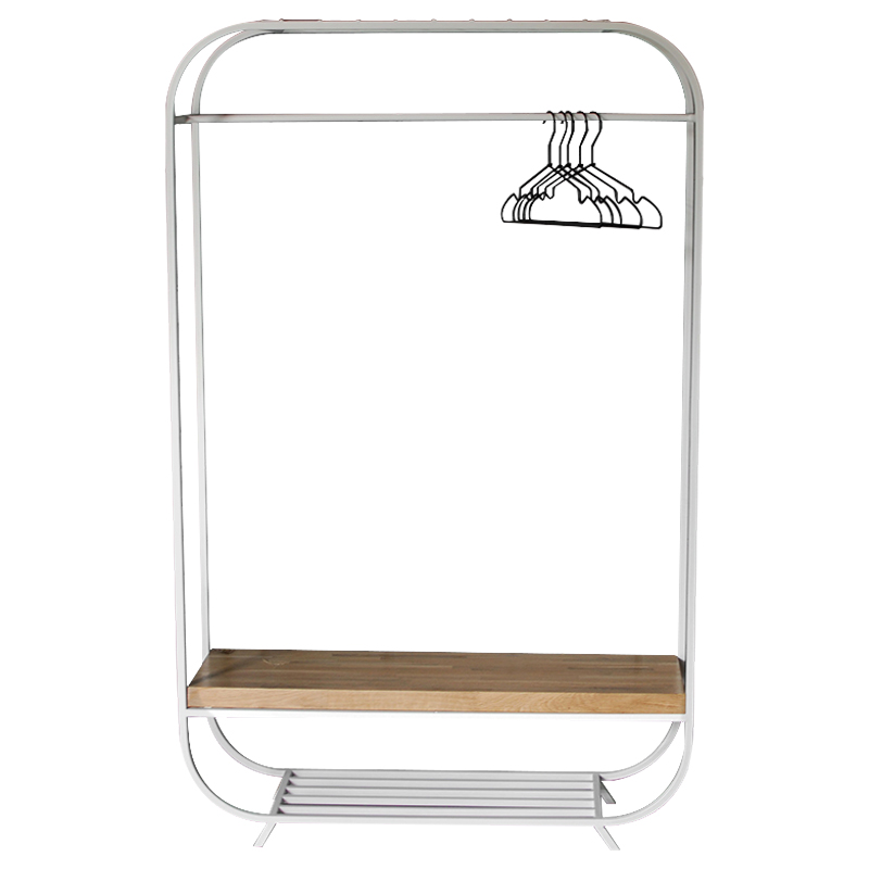 Рейл Lucco Industrial Metal Rust Clothes Rail Древесина Белый Рейл Lucco Industrial Metal Rust Clothes Rail Древесина Белый в Брянске | Loft Concept