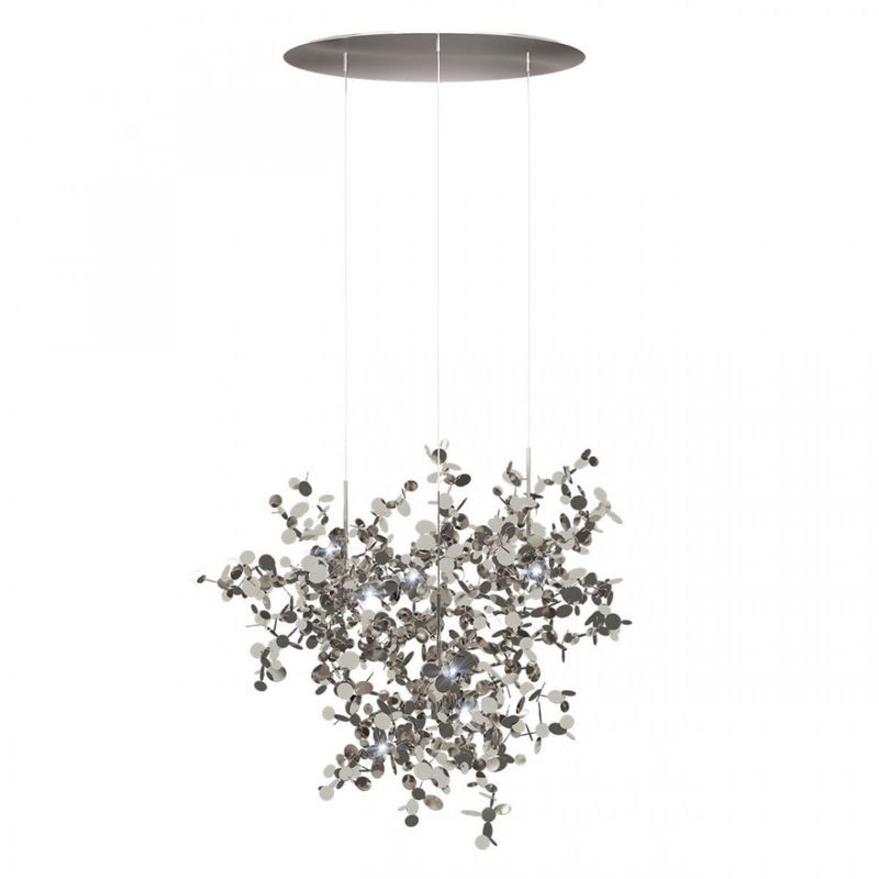 Люстра Terzani Argent Suspension Silver Pendant lamp диаметр 85 Серебряный Люстра Terzani Argent Suspension Silver Pendant lamp диаметр 85 Серебряный в Брянске | Loft Concept