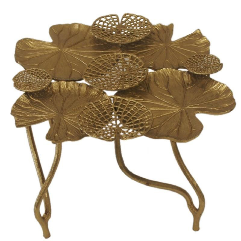 Кофейный стол Water Lily Leaves Table Золотой Кофейный стол Water Lily Leaves Table Золотой в Брянске | Loft Concept