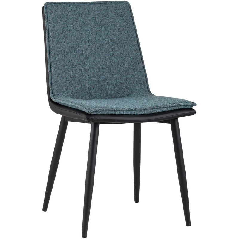 Стул Melissa Chair Серо-Синий Рогожка Серо-голубой Черный Стул Melissa Chair Серо-Синий Рогожка Серо-голубой Черный в Брянске | Loft Concept