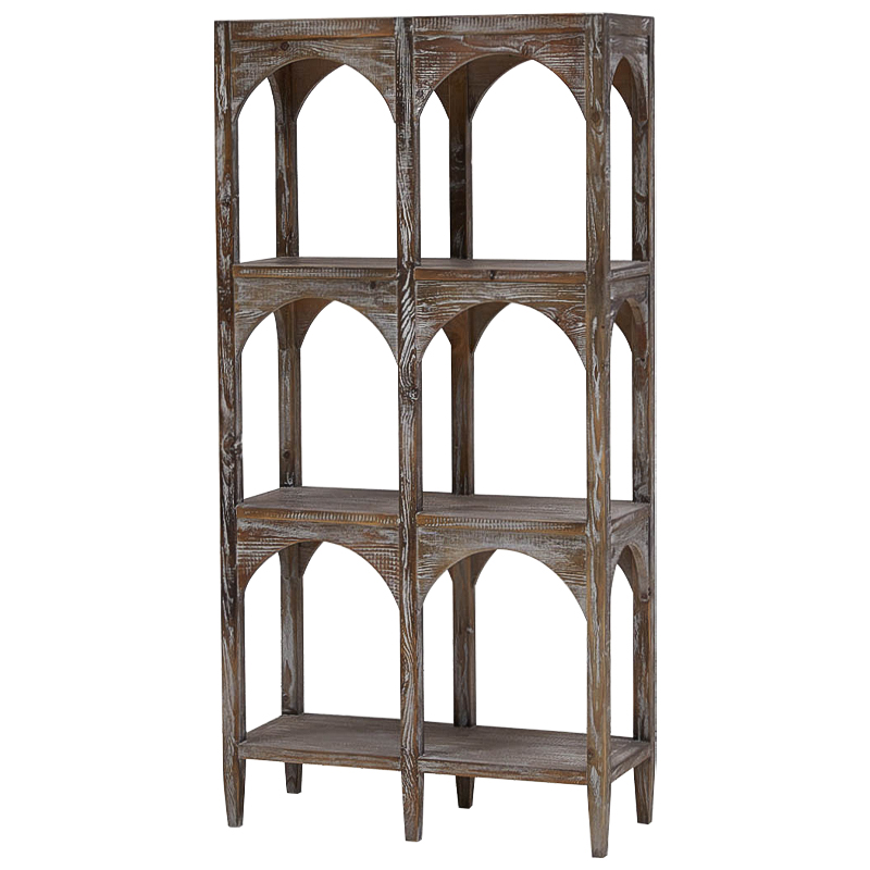 Стеллаж Rehan Wood Rack Коричневый Коричневый винтаж Стеллаж Rehan Wood Rack Коричневый Коричневый винтаж в Брянске | Loft Concept