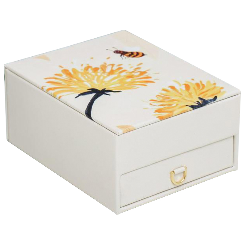 Шкатулка Bee and Dandelions Box Бежевый Желтый Шкатулка Bee and Dandelions Box Бежевый Желтый в Брянске | Loft Concept