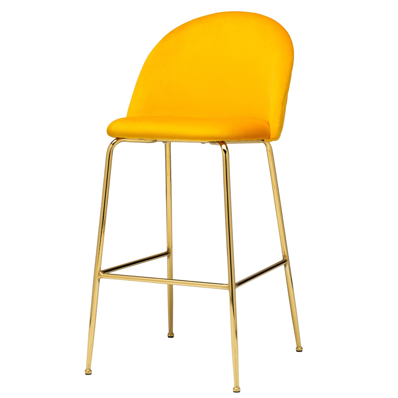 Барный стул Vendramin Bar Stool yellow Желтый Глянцевое золото Барный стул Vendramin Bar Stool yellow Желтый Глянцевое золото в Брянске | Loft Concept
