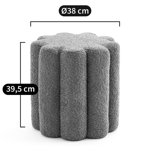 Пуф с обивкой из ткани букле Flo Pouf Пуф с обивкой из ткани букле Flo Pouf в Брянске
