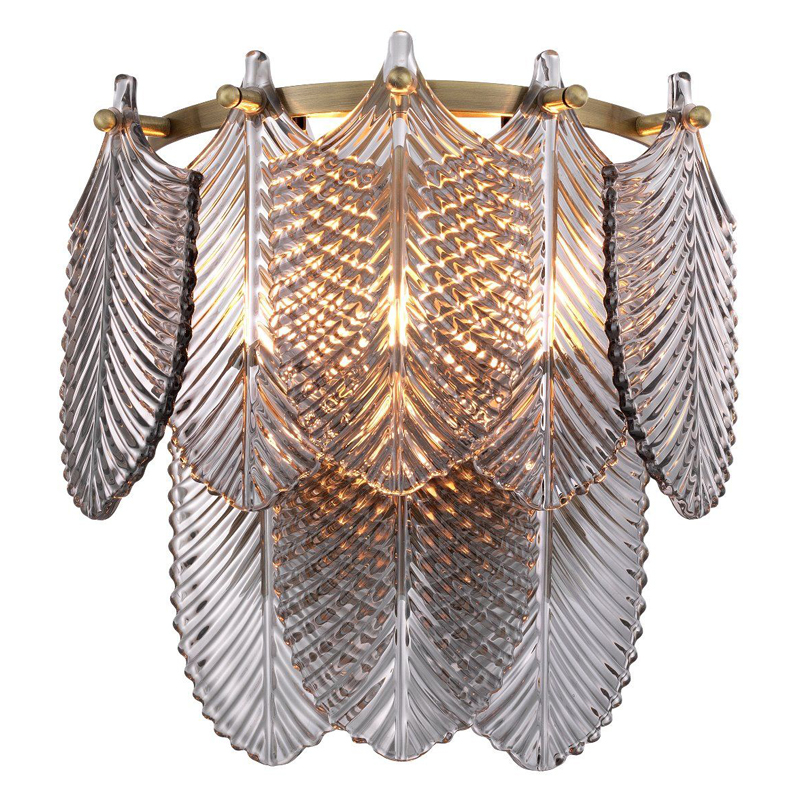 Бра Eichholtz Wall Lamp Verbier smoke Стекло Смок Латунь Бра Eichholtz Wall Lamp Verbier smoke Стекло Смок Латунь в Брянске | Loft Concept