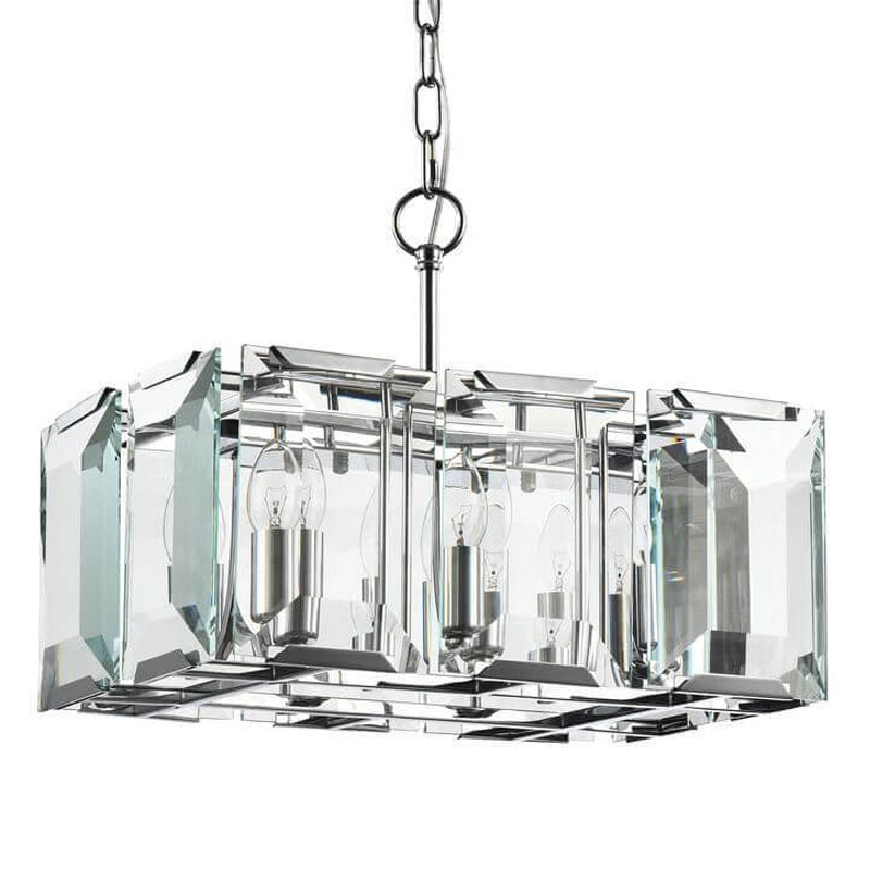Люстра Harlow Crystal Square Chandelier chrome 6 Хром Люстра Harlow Crystal Square Chandelier chrome 6 Хром в Брянске | Loft Concept