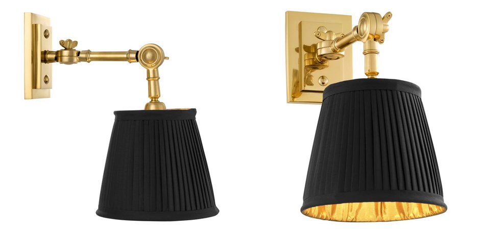 Бра Wall Lamp Wentworth Single Gold+Black Бра Wall Lamp Wentworth Single Gold+Black - Loft-Concept в Брянске