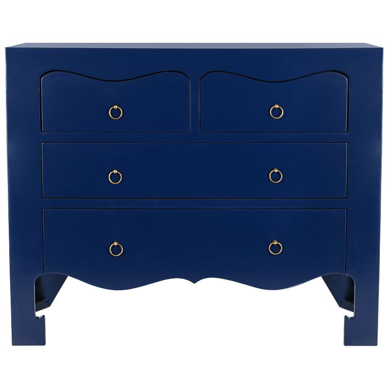 Комод темно-синий L.XV CHEST OF DRAWERS deep blue Темно-синий Золотой Комод темно-синий L.XV CHEST OF DRAWERS deep blue Темно-синий Золотой в Брянске | Loft Concept