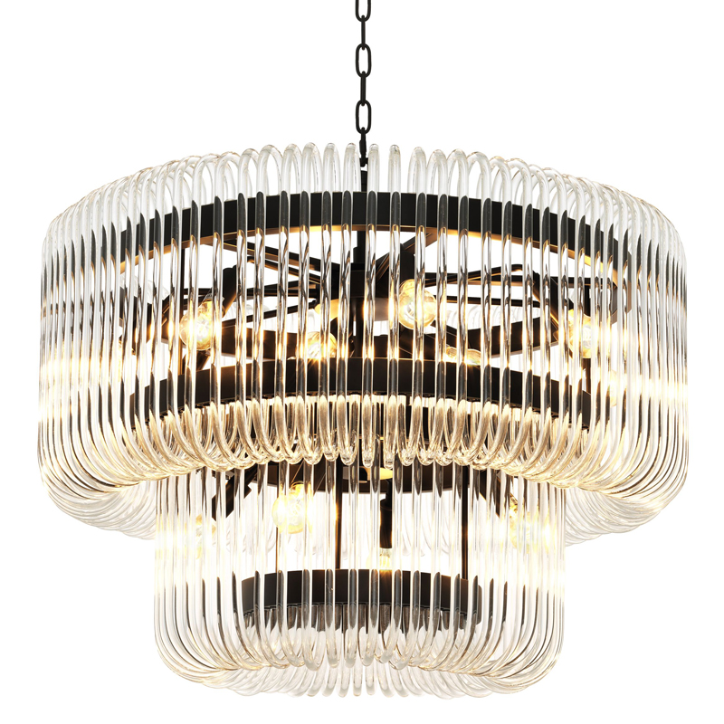 Люстра Eichholtz Chandelier Sutton House Темная бронза Прозрачный Люстра Eichholtz Chandelier Sutton House Темная бронза Прозрачный в Брянске | Loft Concept