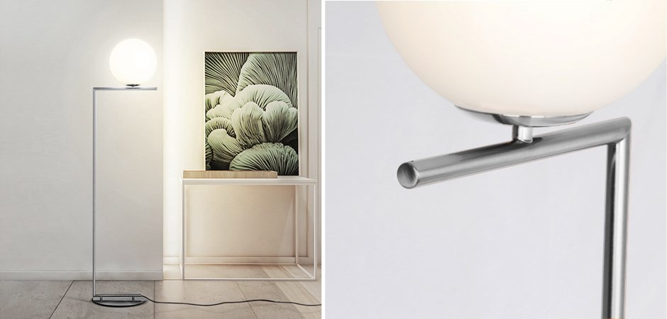 Торшер FLOS IC Lighting Flos Chrome Торшер FLOS IC Lighting Flos Chrome - Loft-Concept в Брянске