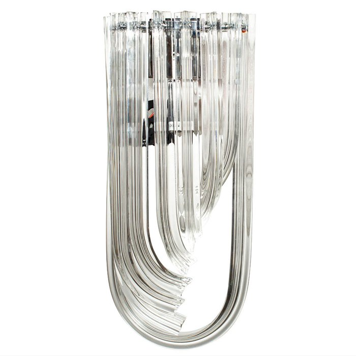 Бра Wall Lamp Lava Прозрачное Стекло Хром Никель Бра Wall Lamp Lava Прозрачное Стекло Хром Никель в Брянске | Loft Concept