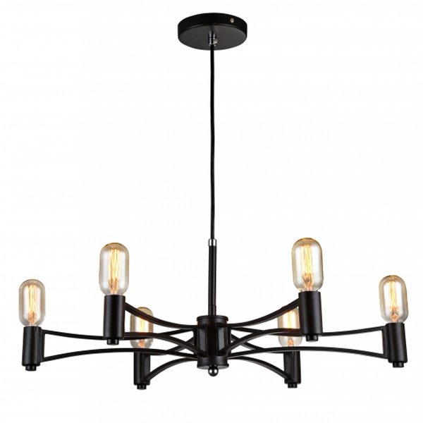 Люстра Loft Droplet Chandelier 6 Черный Люстра Loft Droplet Chandelier 6 Черный в Брянске | Loft Concept
