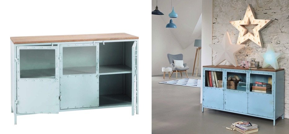 Буфет в стиле Лофт Industrial Rust Blue Chest Голубой Буфет в стиле Лофт Industrial Rust Blue Chest Голубой - Loft-Concept в Брянске