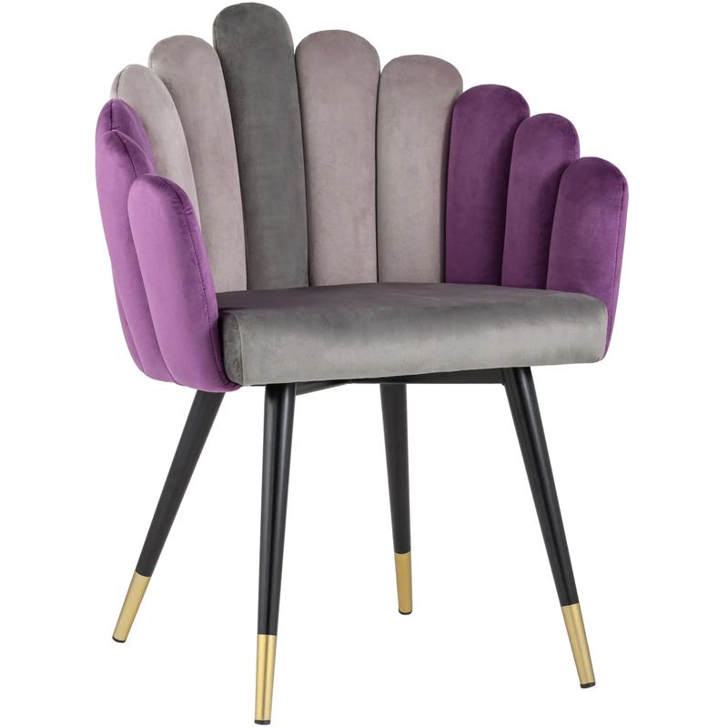Стул Camellia Chair Сиреневый Велюр Сиреневый Серый Черный Фиолетовый Стул Camellia Chair Сиреневый Велюр Сиреневый Серый Черный Фиолетовый в Брянске | Loft Concept