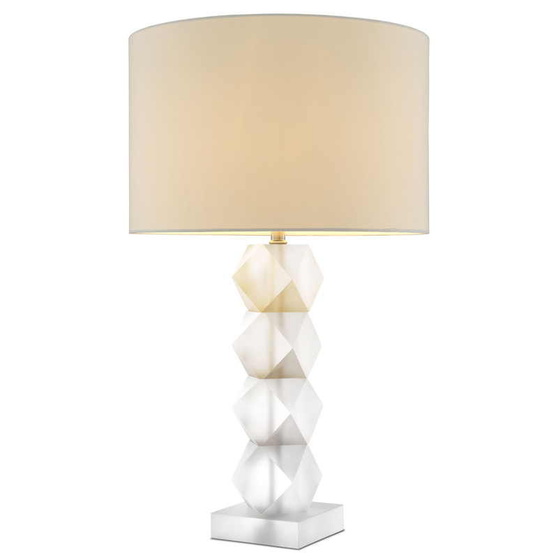 Настольная лампа Eichholtz Table Lamp Whealon Прозрачный Белый Настольная лампа Eichholtz Table Lamp Whealon Прозрачный Белый в Брянске | Loft Concept