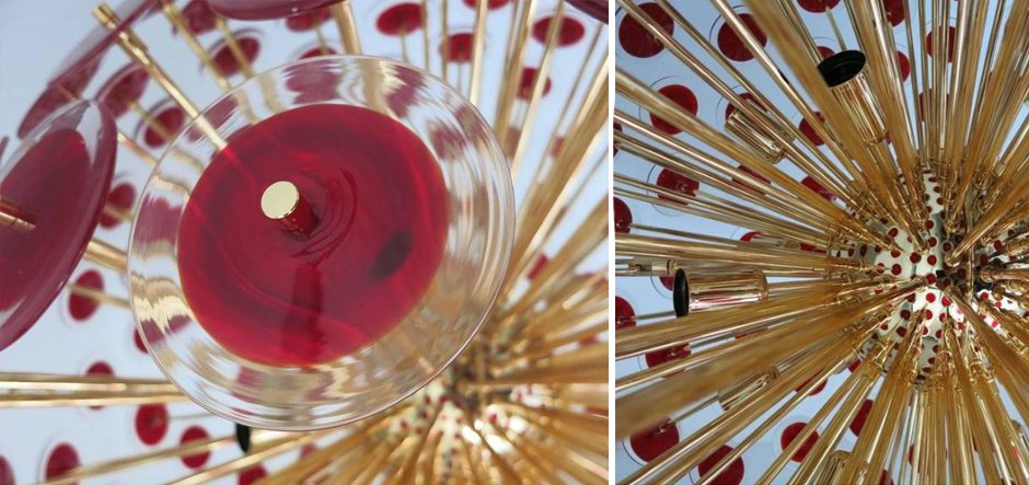 Murano Red Disco Glass Sputnik Chandelier Vistosi Murano Red Disco Glass Sputnik Chandelier Vistosi - Loft-Concept в Брянске