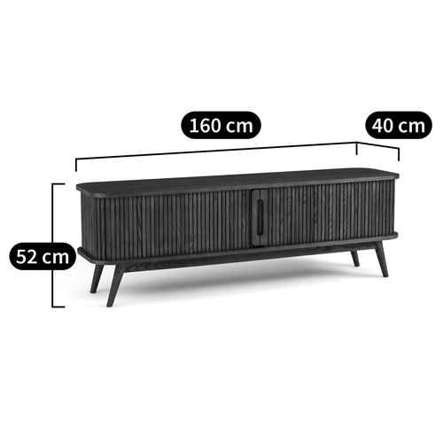 ТВ-тумба с двумя раздвижными дверцами Toinette Brown TV Stand в Брянске
