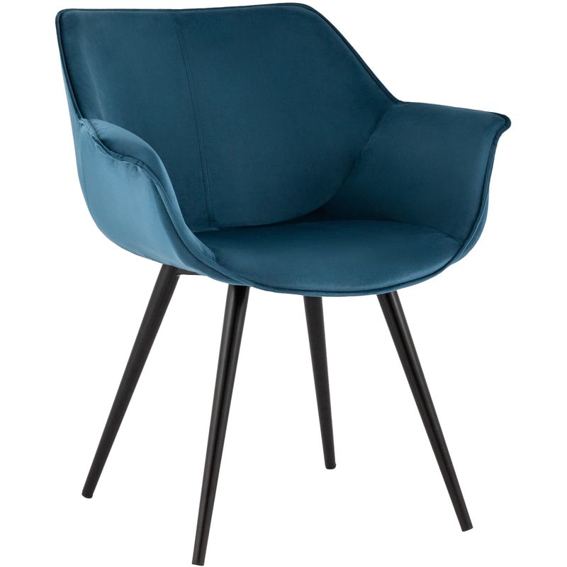Стул Mason chair Пыльно-Синий Велюр Синий Черный Стул Mason chair Пыльно-Синий Велюр Синий Черный в Брянске | Loft Concept