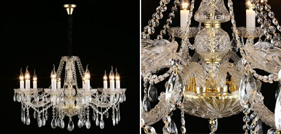 Люстра Crystal Lights Золотая Люстра Crystal Lights Золотая - Loft-Concept в Брянске