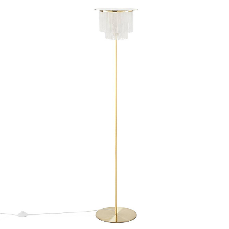 Торшер Houtique Floor lamp Cream Кремовый Латунь Торшер Houtique Floor lamp Cream Кремовый Латунь в Брянске | Loft Concept