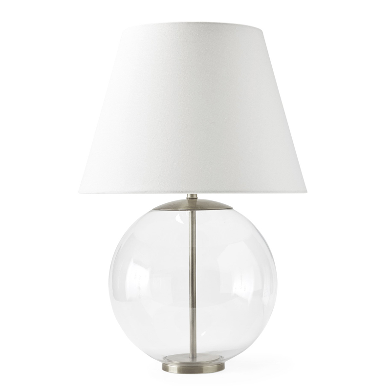 Настольная лампа Emory Table Lamp Nickel Никель Прозрачный (Transparent) в Брянске | Loft Concept 