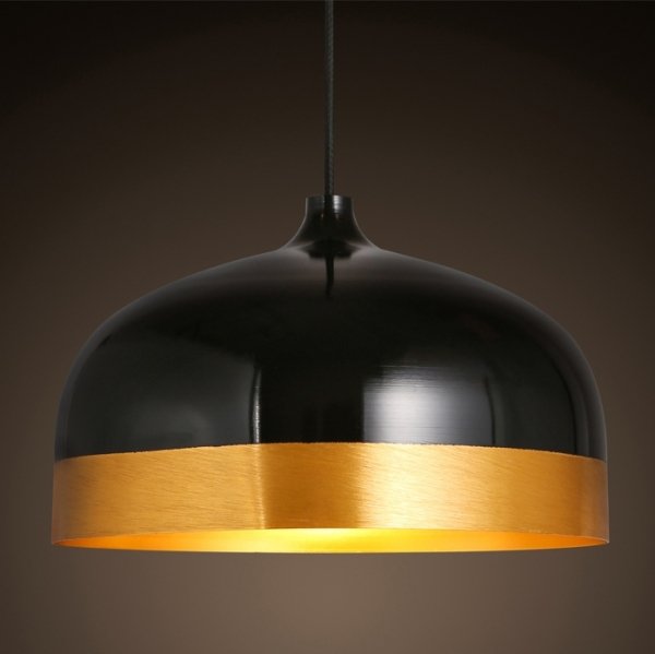 Подвесной светильник Cone Lux Pendant Black Черный Глянцевое золото Подвесной светильник Cone Lux Pendant Black Черный Глянцевое золото в Брянске | Loft Concept