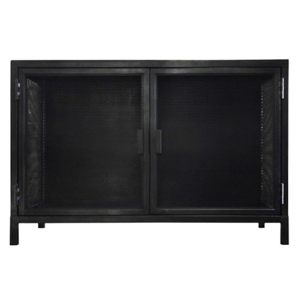 Буфет с 2-мя дверцами из металлической сетки Industrial Loft Dark Metal 2 Door Beto Cabinet Черный Буфет с 2-мя дверцами из металлической сетки Industrial Loft Dark Metal 2 Door Beto Cabinet Черный в Брянске | Loft Concept