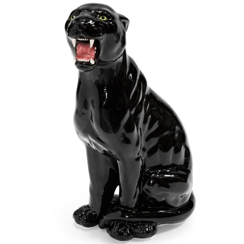 Статуэтка Abhika Leopard Dx Shiny Black Глянцевый черный Статуэтка Abhika Leopard Dx Shiny Black Глянцевый черный в Брянске | Loft Concept