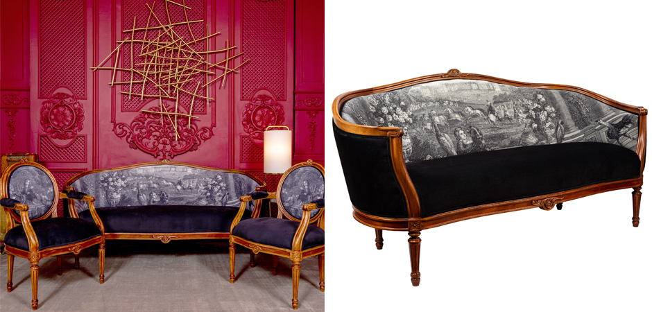 Диван Black and White Versailles Sofa Диван Black and White Versailles Sofa - Loft-Concept в Брянске