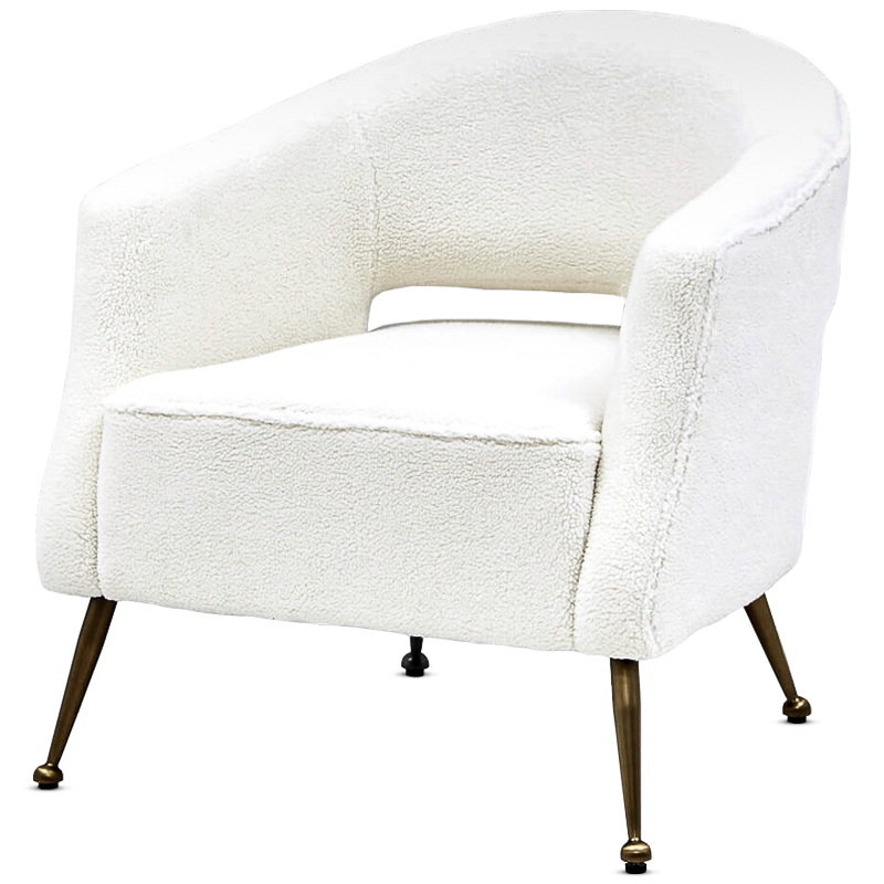 Кресло Hestia Chair Бронза Белый Кресло Hestia Chair Бронза Белый в Брянске | Loft Concept