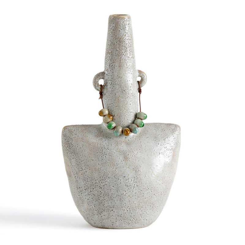 Ваза Ceramic Vase Beads On The Ears Бежевый Ваза Ceramic Vase Beads On The Ears Бежевый в Брянске | Loft Concept